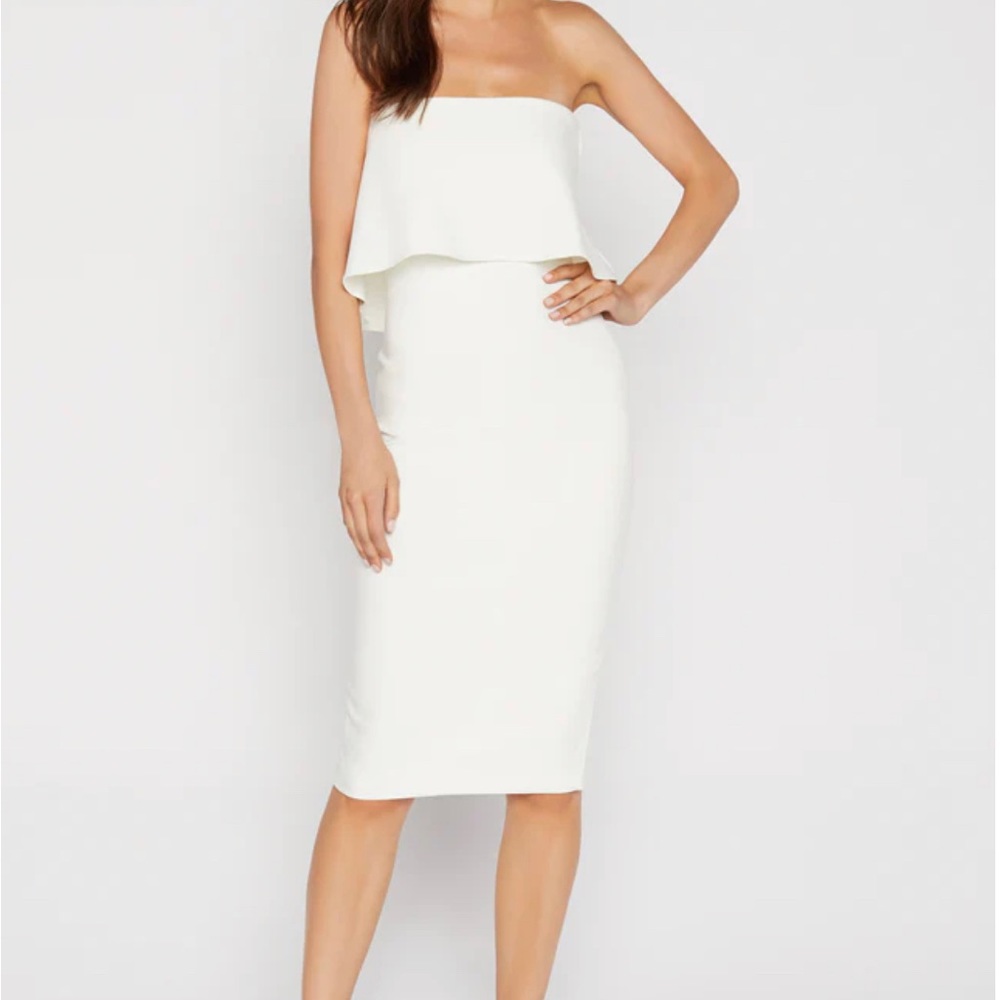 White Midi Dress - size 0 (Likely Driggs)